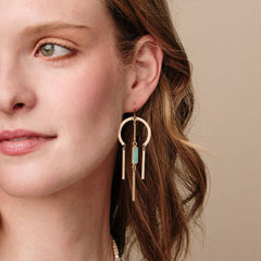 Dream Stone Earring - Labradorite/Silver