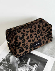 Leopard Print Cosmetic Bag: Leopard