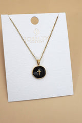 18K Stainless Steel Heart Stamp Necklace
