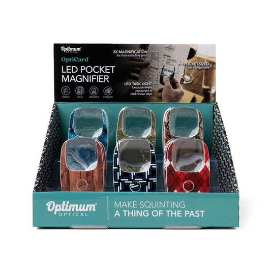 OptiCard LED Pocket Magnifier