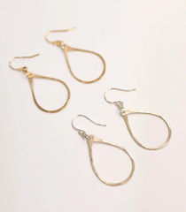 Shelli Earrings - Small 2" Sterling Silver