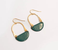 Avery Hoops 2.5" in Victoria Red - 14K Gold Filled