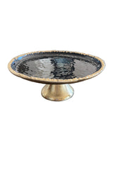 Cake Plate - black and gold