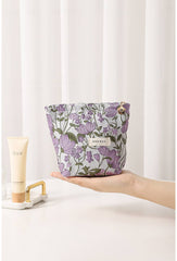 Purple Embroidery Cosmetic Bag/ Small