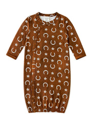 Gown, Rusty Horseshoe: 0 - 3 mo.