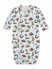 Gown, Cowboy Country: 0 - 3 mo.