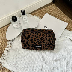 Leopard Print Cosmetic Bag: Leopard