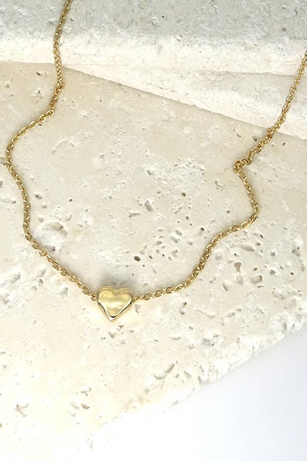 Classic Mini Heart Necklace  | Gold