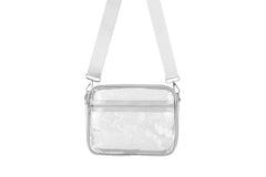 Clear Crossbody Fashion Handbag : Black