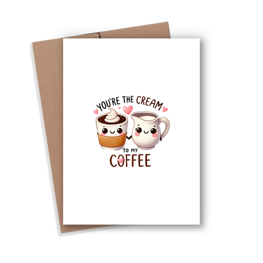 Cream Coffee Card