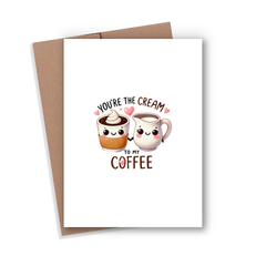 Cream Coffee Card
