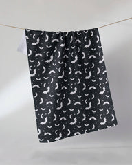 Batty Night Tea Towel: Orange