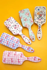 Large Paddle Hair Brush - Cow + Brown