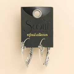 Refined Icon Earring - Hummingbird Hoop/Silver