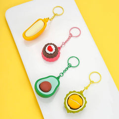 3D Fruit Tart Fidget Keychains | 40KC184: Tart