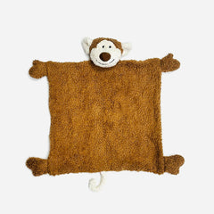 Organic SHERPA Lovey Baby Security Blankets (13 STYLES): OS / Pig (Stone)