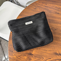 Solid Color Makeup Bag: Coffee
