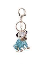 Ladies Dog Shaped Fashion Key Chain: Gold