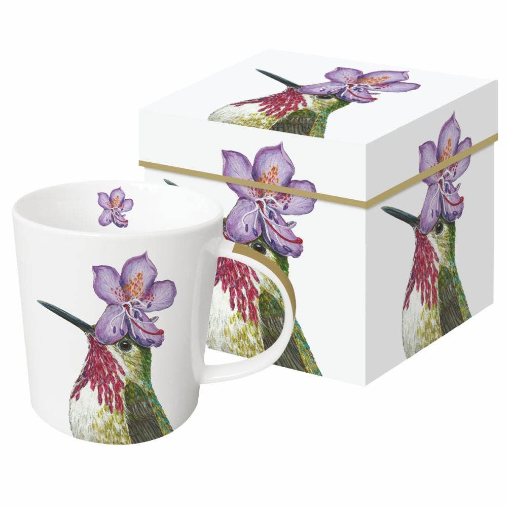 MUG IN GIFT BOX-PAT hummingbird