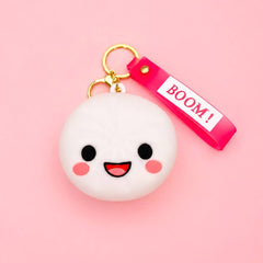 Dumpling Coin Purse Keychain | PINK