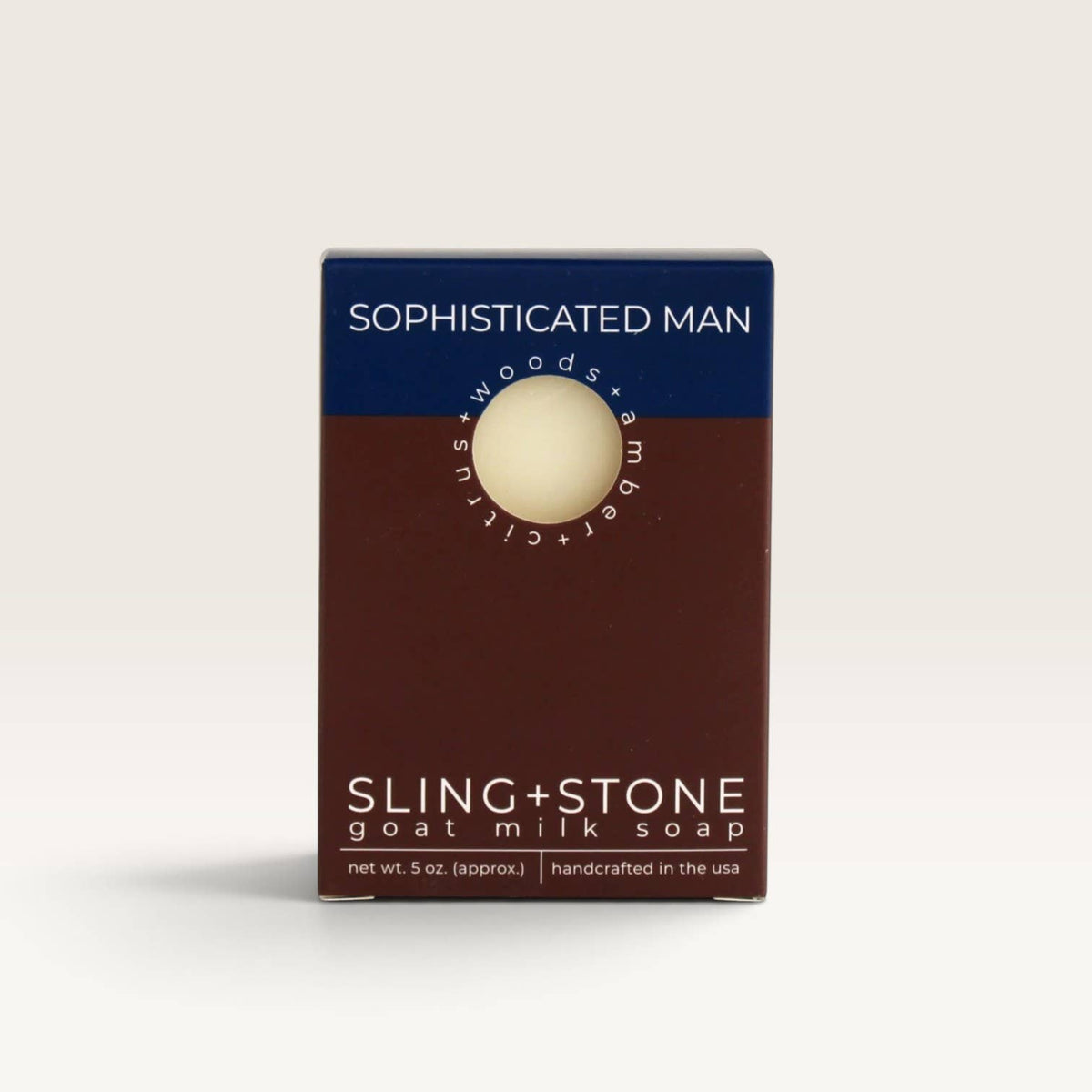 FOR MEN | Handcrafted 'Manly' Soap Bars (7 scents): 'The Highly Sophisticated Man' (Woods+Amber+Citrus)