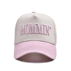 MOMMIN Embroidered Trucker Hat - Vintage Style | Pink