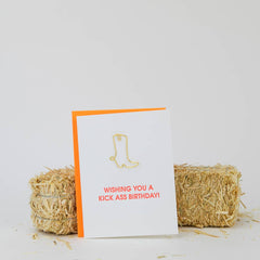 Wishing You A Kick Ass Birthday - Paper Clip Card