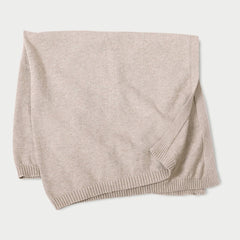 Milan Earthy Baby Blanket Sweater Knit (Organic Cotton): Ruffle Mauve Pink / One Size
