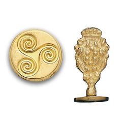 Florentine Brass Wax Seal Stampers: Heart Shape