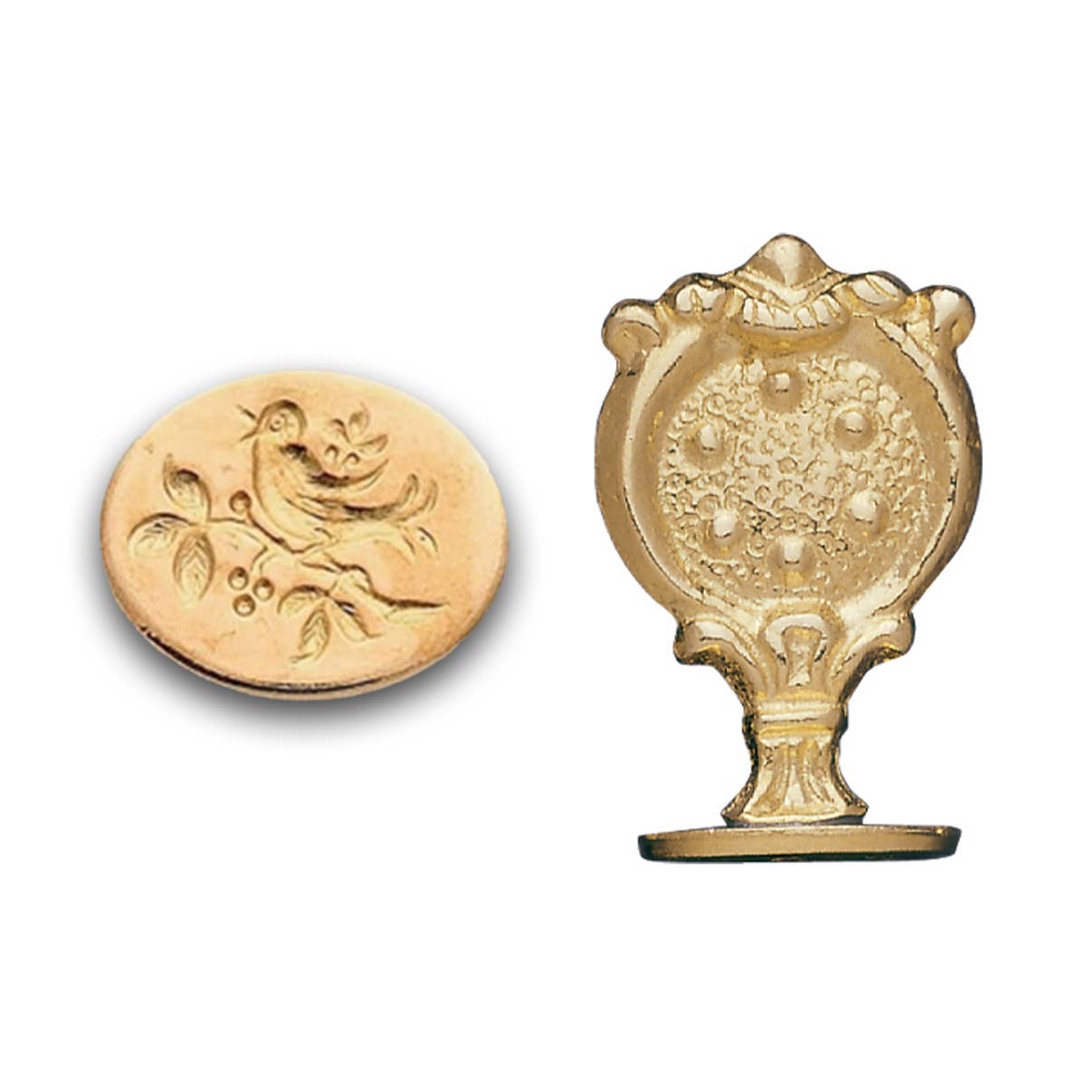 Florentine Brass Wax Seal Stampers: Song Bird
