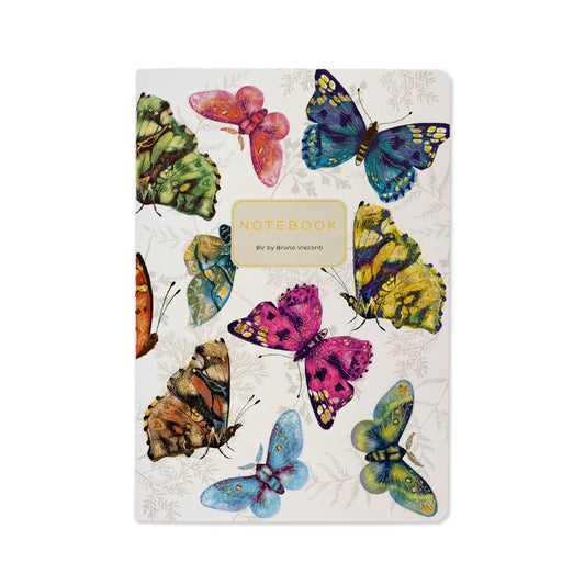 A5 Notebook - Butterflies on White