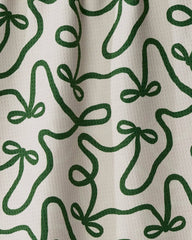 Holiday Bows Luxe Kitchen Towel - Holiday 2026: Pomegranate