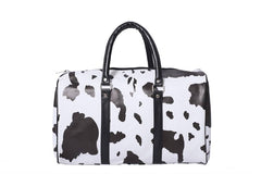 Black and White Spotted Carry On Hand Bag