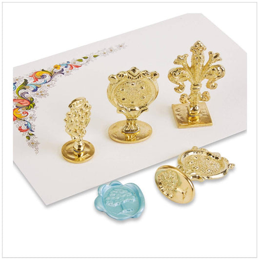 Florentine Brass Wax Seal Stampers: Cross