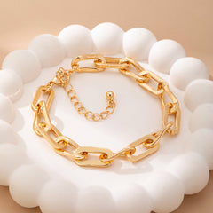 Bold Chunky Gold Link Bracelet | Gold