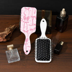 Large Paddle Hair Brush - Cow + Brown