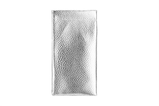 Leather Eye Glass Pouch: Silver