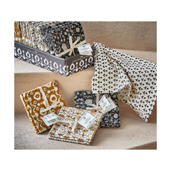 Olivia Block Print Dishtowel - Multi: Multi / Cotton / Print