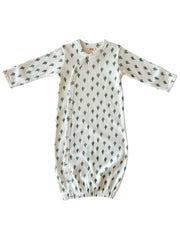 Cactus / Organic Pointelle Gown: 0-3M