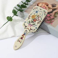 Large Paddle Hair Brush - Cow + Brown