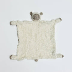 Organic SHERPA Lovey Baby Security Blankets (13 STYLES): OS / Pig (Stone)