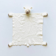 Lamb - Organic Baby Lovey Security Blanket Cuddle Cloth