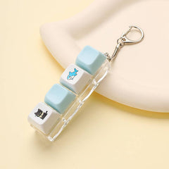 Printed Keyboard Fidget Stress Relief Keychain | 40KC205: D