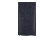 Leather Eye Glass Pouch: Silver