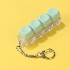 Keyboard Fidget Stress Relief Keychain: MINT