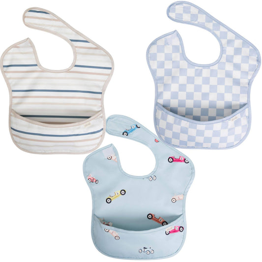 Sleeveless (3-pc) Smock Bib Set for Baby & Toddler (Boys)