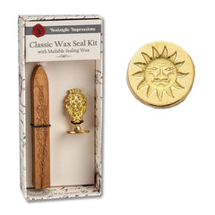 Florentine Brass Stamp Wax Seal Kits: Compass