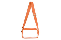 See Thru Cross Body Handbag: Gold