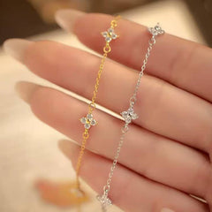 18K Stainless Steel Flower Bracelet | Gold