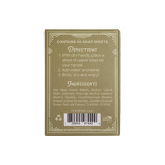 Paper Soap – Green Tea Scent, Travel Size, 50 Sheets